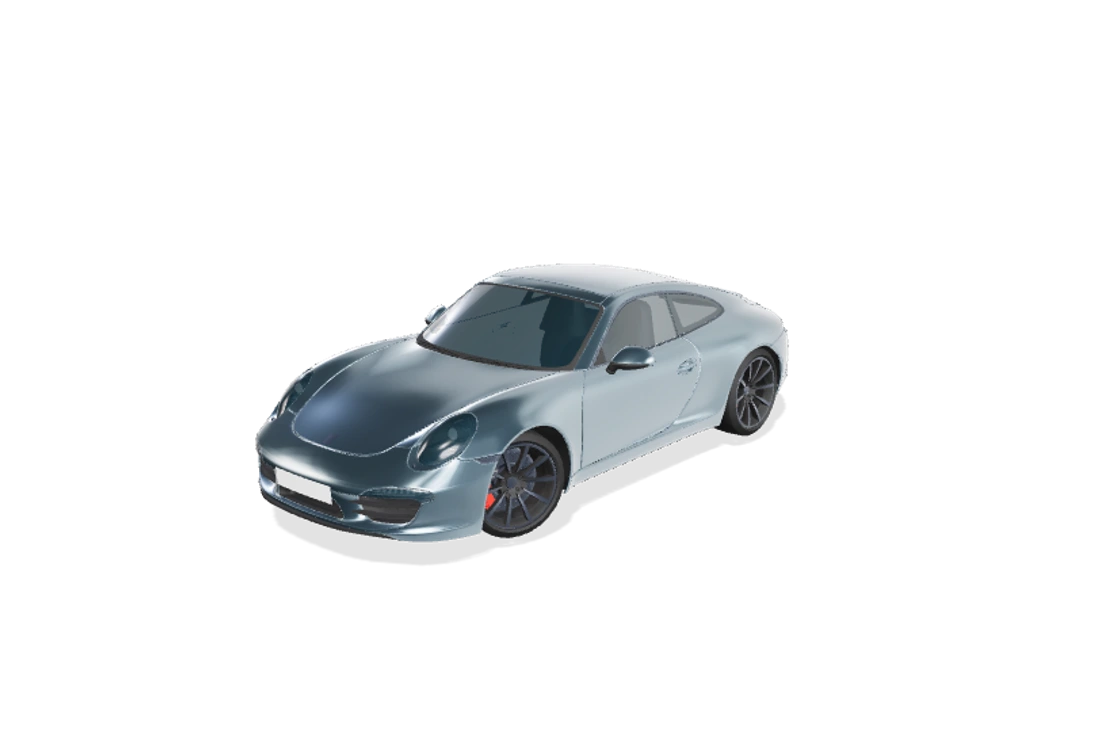 Porsche 911 Carrera 4S, model tương tác nằm trực tiếp trên nền website